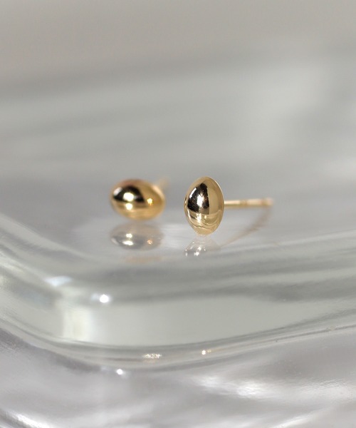 ANEMONE（アネモネ） ピアス オーバルミニピアス「K10」 レディース