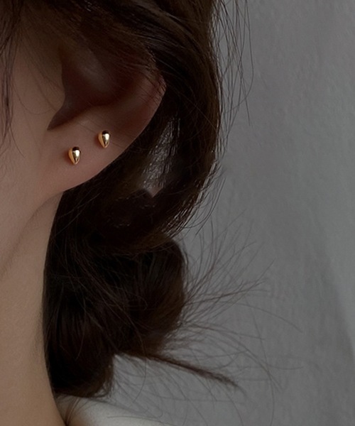 DiamondHearts ピアス ティアドロップピアス（両耳用