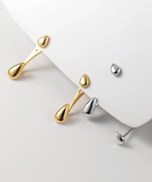DiamondHearts ピアス ティアドロップピアス（両耳用