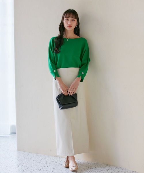 VIS（ビス） スカート フェイクレザーIラインスカート : ZOZOTOWN