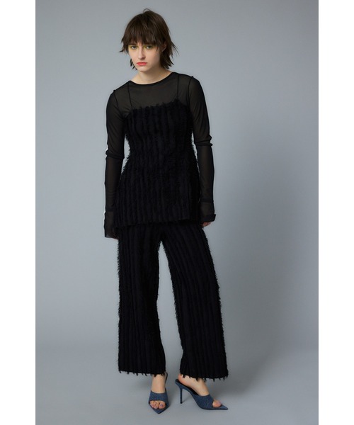 tシャツ Bicolor mesh inner tops　バイカラーメッシュインナートップス レディース HeRIN.CYE tシャツ Bicolor mesh inner tops バイカラーメッシュ