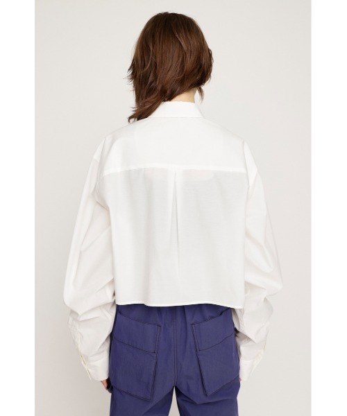 シャツ ブラウス レディース 「限定カラーあり」GATHER POCKET CROPPED SH ギャザー ポケット クロップド シャツ｜zozo｜12