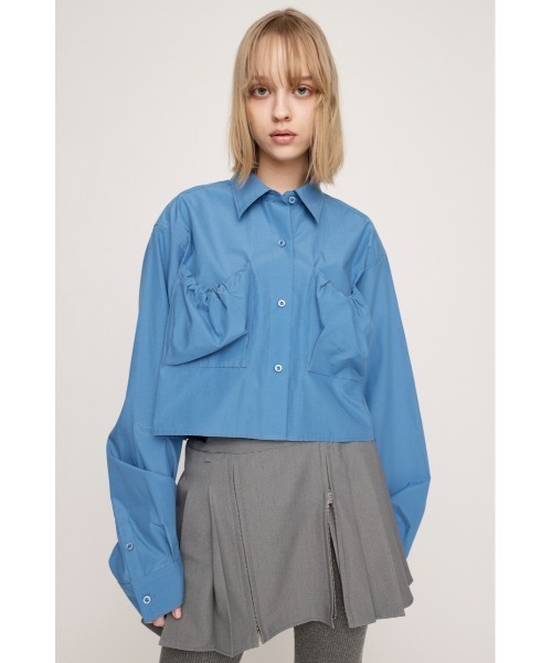ブラウス シャツ SQUARE GATHER SLEEVE SHIRT レディース FEKETE ブラウス シャツ GATHER FEMININE TIGHT SHIRT