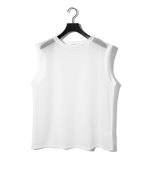 tシャツ MIDIUMISOLID for Ladies シアーノースリーブ プルオーバー レディース