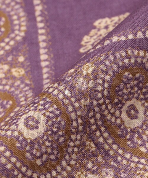 SHIPS（シップス） ハンカチ Puccini: リネン バンダナ柄 チーフ