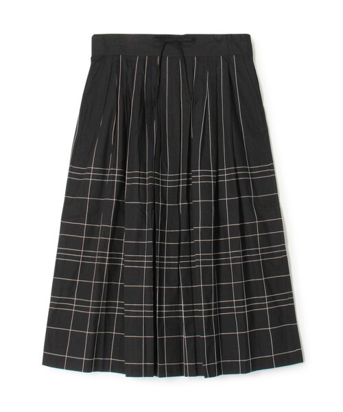 スカート Khadi and Co CEZZANNE ポプリンステッチスカート レディース  