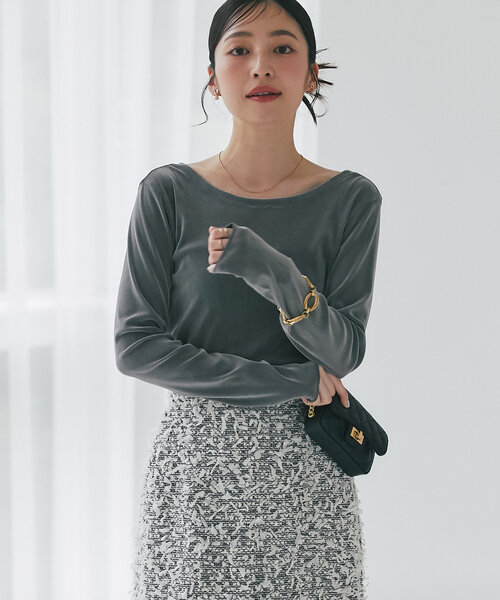 La boutique Bonbon tシャツ フロッキーチュール2WAYカットソー