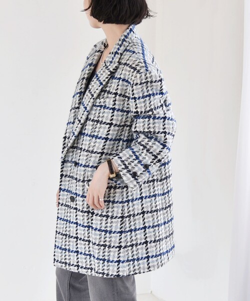 quaranciel ジャケット テーラードジャケット quaranciel: ツイード