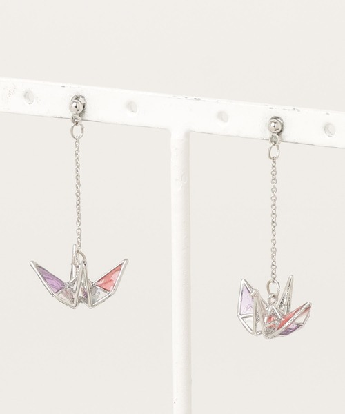 gargle（ガーグル） ピアス ガーグル：JAPANシリーズ ミニステンド鶴