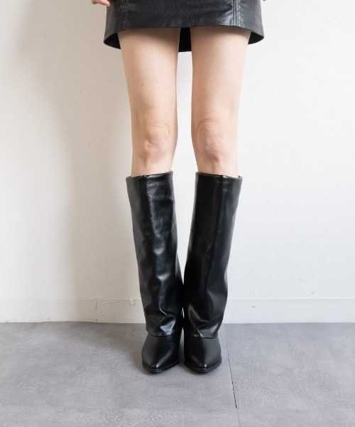 Fabby fabby ポインテッドロングカバーブーツ ポインテッドロングカバーブーツ/レディース/fabby fabby