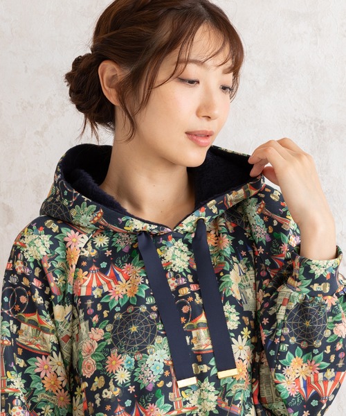 tシャツ 「22fabric」デコレーションパーク/ボアパーカー レディース