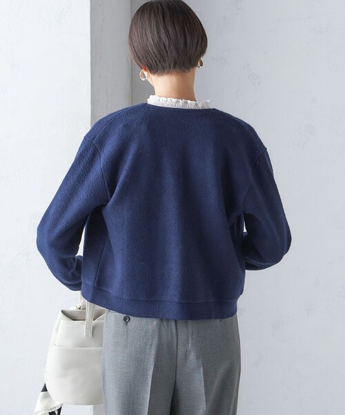 SHIPS for women / シップスウィメン 〈手洗い可能〉パール モチーフ ボタン ジャッカル カーディガン SHIPS｜<手洗い可能>パール モチーフ ボタン ジャッカル