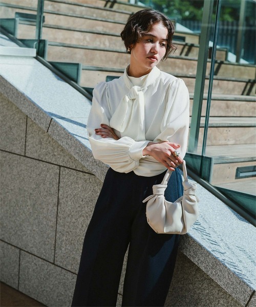 titivate（ティティベイト） ブラウス シャツ リボンボウタイブラウス