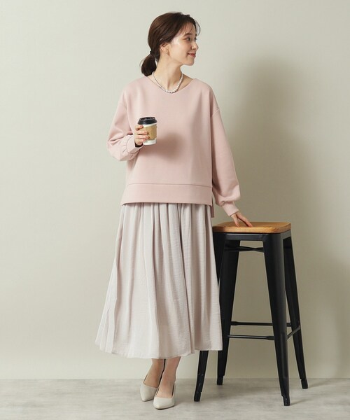 ITS'DEMO（イッツデモ） セットアップ 「手洗い可」Vネックプル