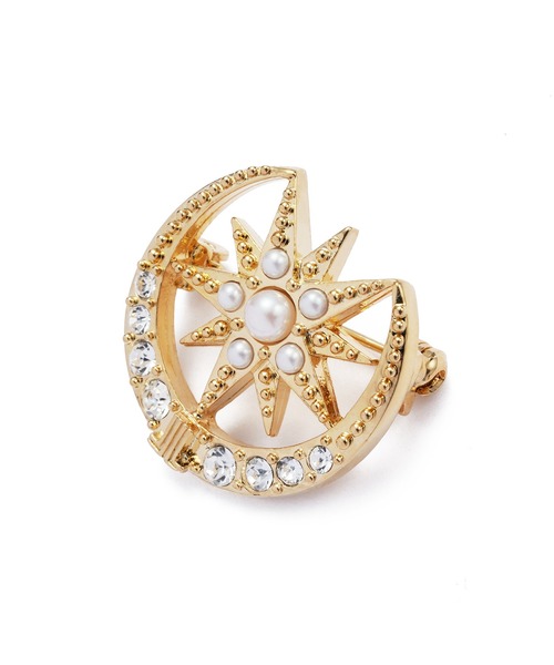 LANVIN en Bleu ブローチ 月モチーフ レディース : ZOZOTOWN Yahoo!店