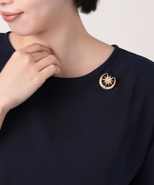 LANVIN en Bleu ブローチ 月モチーフ レディース : ZOZOTOWN Yahoo!店