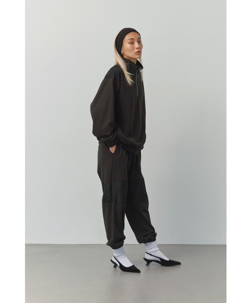 トレーナー スウェット On＆Off Sweatshirt ＆ Sweat Pants Set /配色スウェットセットアップ レディース