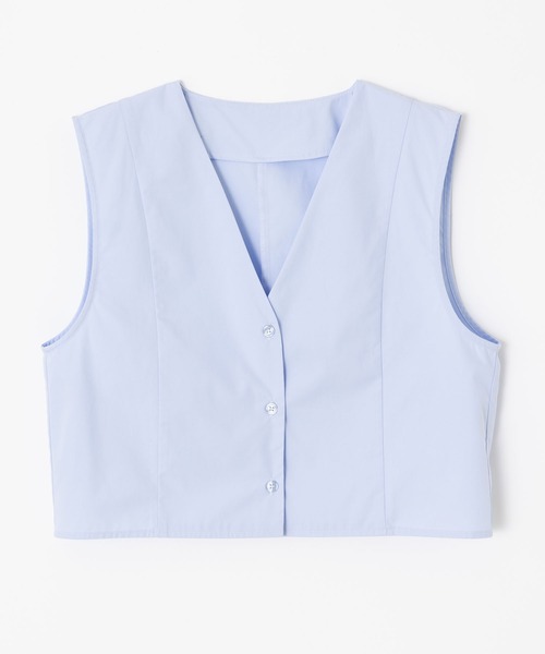 MIEL CRISHUNANT\r
ヴィンテージレザーライクビッグシルエットブルゾン MIEL CRISHUNANT 「MIEL CRISHUNANT」 半袖シャツ FREE サックス