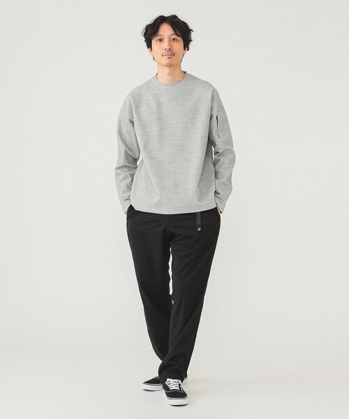 グラミチ 別注コラボ スラックス パンツ S ブラック グレー 薄手２点セット GRAMICCI | グラミチ Begin別注 超キレイに穿けるNNスラックス