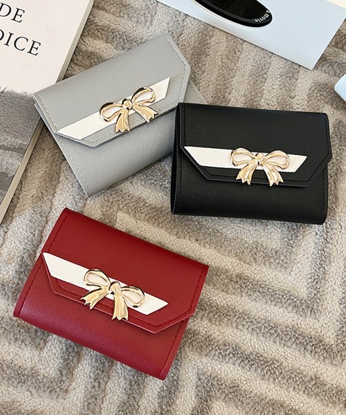 リボン付きブラックレザー長財布 プラダ PRADA SAFFIANO サフィアーノ 長財布 二つ折り リボン
