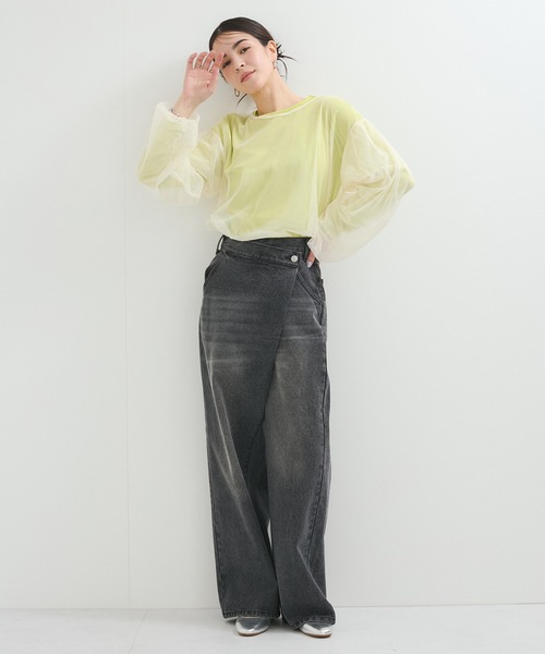 LE CERCLE par rope' tシャツ チュールプルオーバー レディース