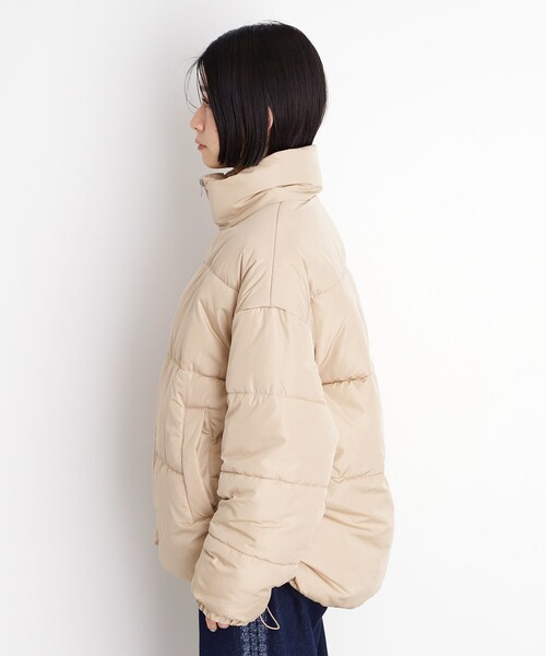 THE SHOP TK コート アウター 「撥水」タフタ中綿ブルゾン レディース