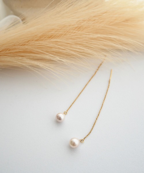 ピアス ydotc jewelry　パールチェーンピアス　 レディースの画像