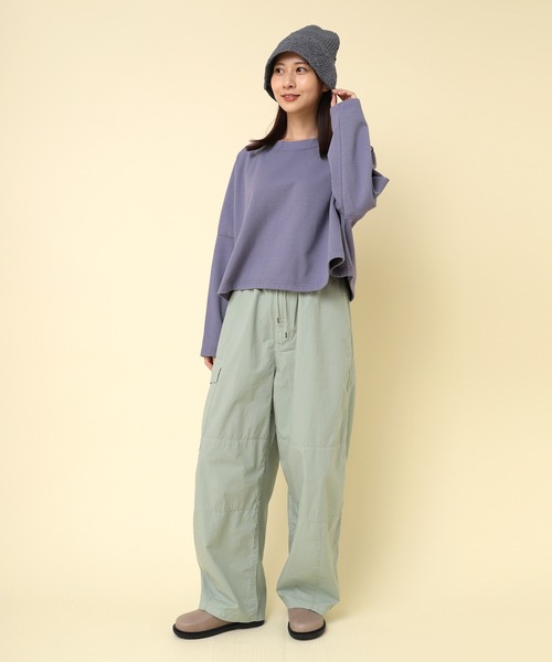 RNA-N パンツ R4311 製品染めミリタリーオーバーパンツ レディース  