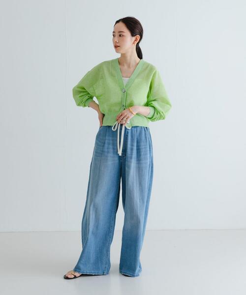 URBAN RESEARCH カーディガン new basic リネン混スポン