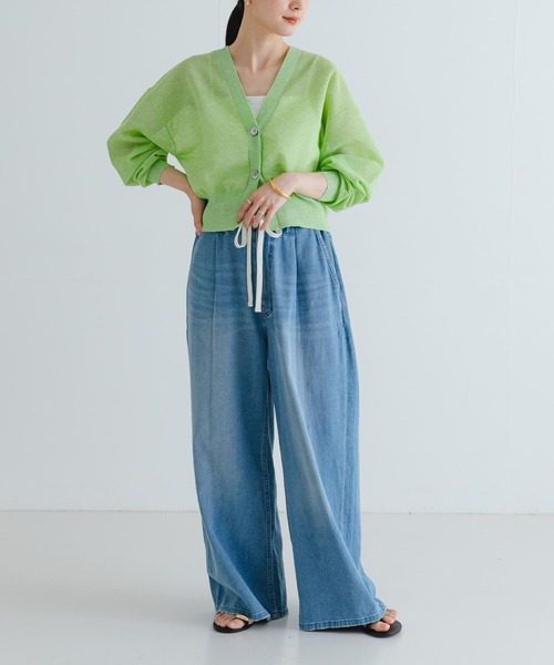 URBAN RESEARCH カーディガン new basic リネン混スポン