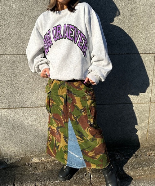 Blank Product. トレーナー スウェット カレッジロゴスウェット