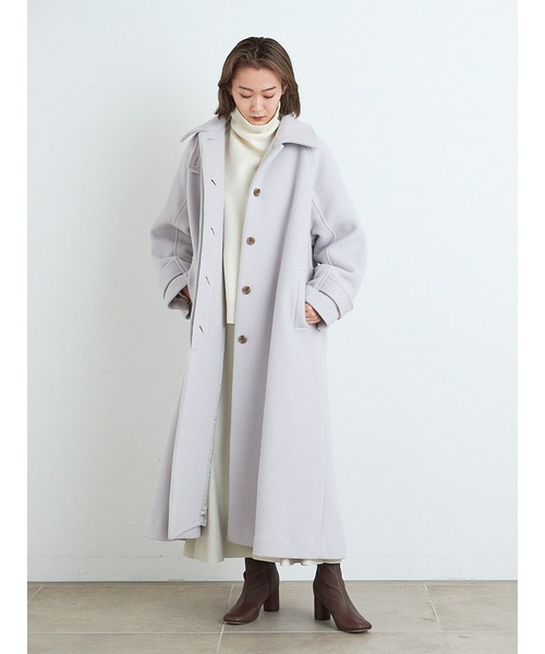 FRAY I.D（フレイ・アイディー） ステンカラーコート 0 パープル