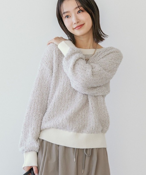 Loungedressテープヤーンハンドニットプルオーバー LOUNGEDRESS（ラウンジドレス）の「テープヤーンハンドニットプル