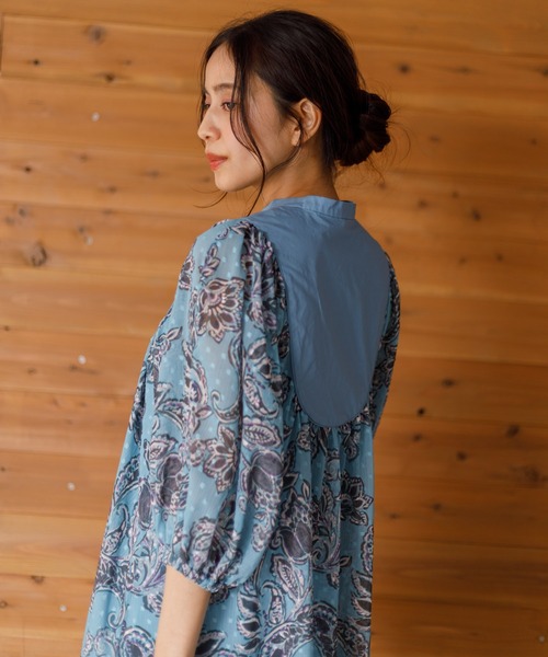 アメリカンラグシー　花柄ロングワンピース AMERICAN RAG CIE ワンピース for BAYFLOW フラワープリント