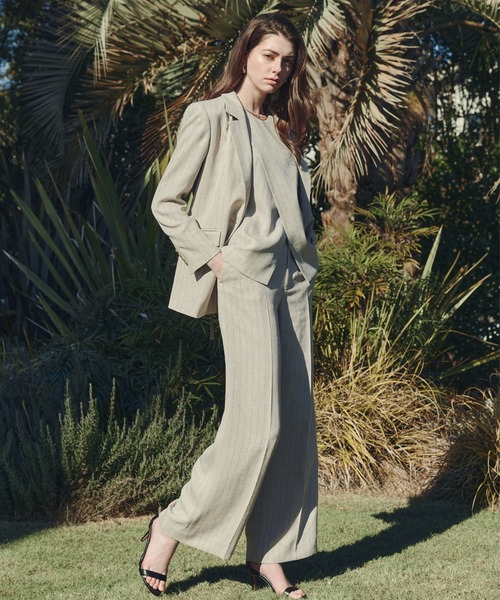 PINKY&DIANNE（ピンキー アンド ダイアン） パンツ ストライプワイド