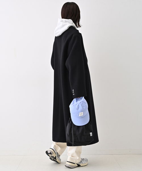 SLOBE IENA」 チェスターコート FREE ブラック レディース souple wool 