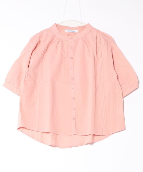 BLANC FICELLE ブラウス シャツ アシンメトリーピンタックブラウス