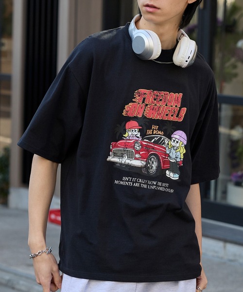 MONO-MART（モノマート） tシャツ 半袖 ヴィンテージライクデザイン