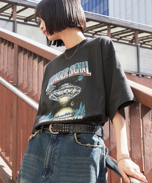 MONO-MART（モノマート） tシャツ ヴィンテージライクデザイン