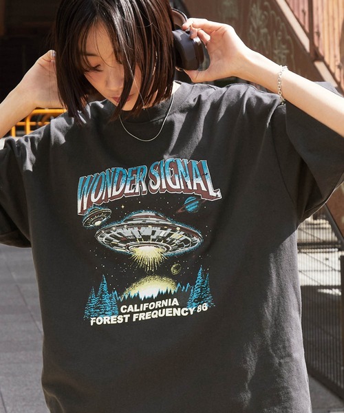 MONO-MART（モノマート） tシャツ ヴィンテージライクデザイン