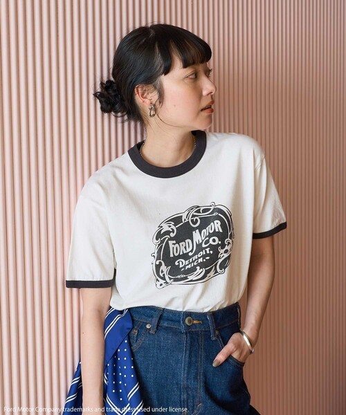 FREAK'S STORE（フリークスストア） tシャツ Ford リンガーTシャツ