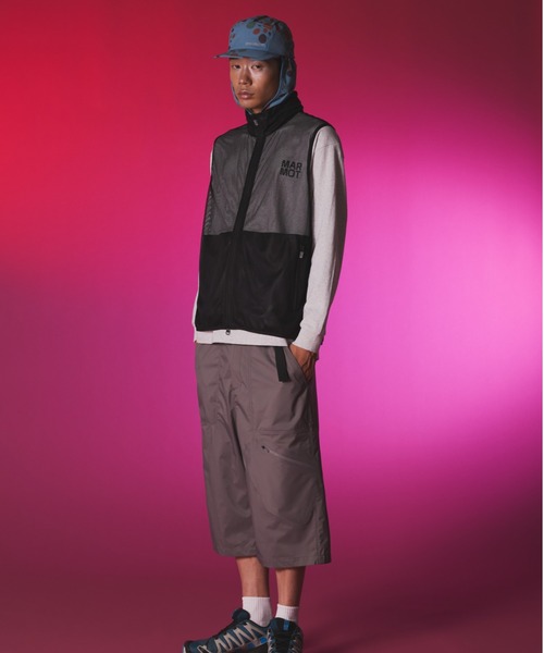 MARMOT CAPITAL メッシュベスト ブラック MARMOT CAPITAL｜《手洗い可》パーテックスフロントメッシュベスト