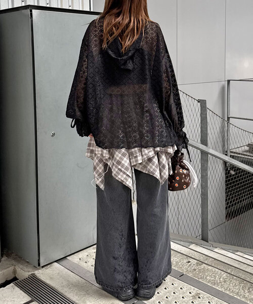 CIAOPANIC tシャツ レースメローフーディートップス レディース