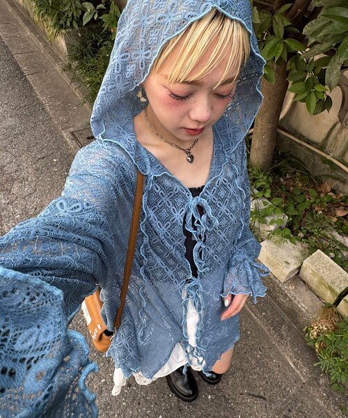 CIAOPANIC tシャツ レースメローフーディートップス レディース