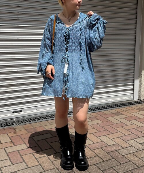 CIAOPANIC レースメローフーディートップス レースメローフーディートップス（Tシャツ/カットソー