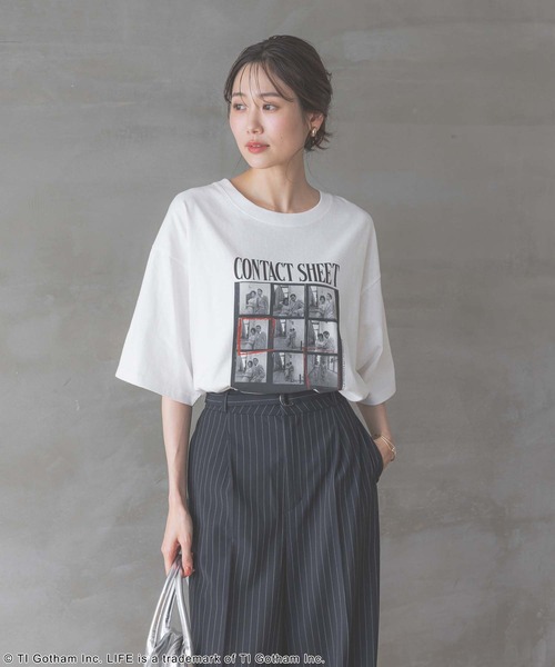 tシャツ LIFE PC PHOTO ロングTシャツ N レディース A part by tシャツ 「別注」LIFEフォトロンT レディース