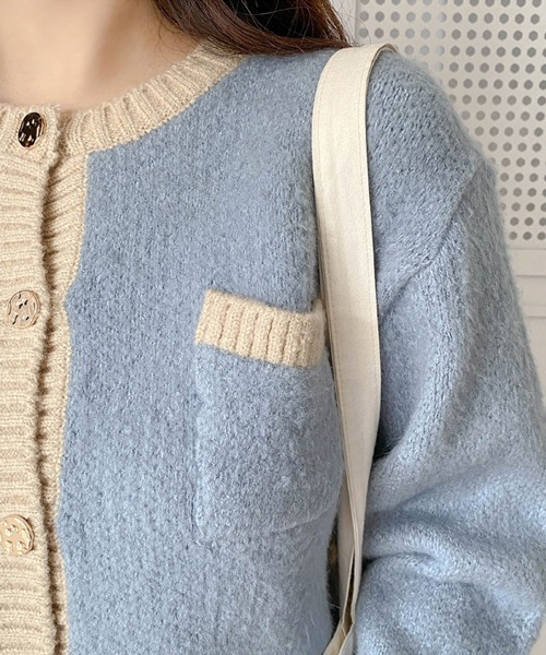 「SONA」 ニットカーディガン FREE ブラック レディース_画像7