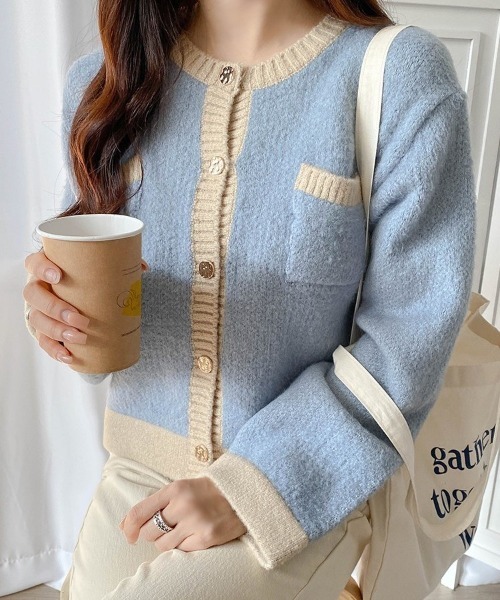 「SONA」 ニットカーディガン FREE ブラック レディース_画像9