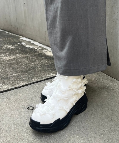 HONEY MI ブーツ ribbon knit socks boots レディース