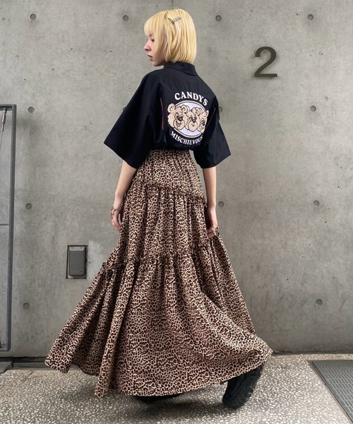 スカートジュディ！！ Candy Stripper スカート ANIMAL TIERED : ZOZOTOWN Yahoo!店